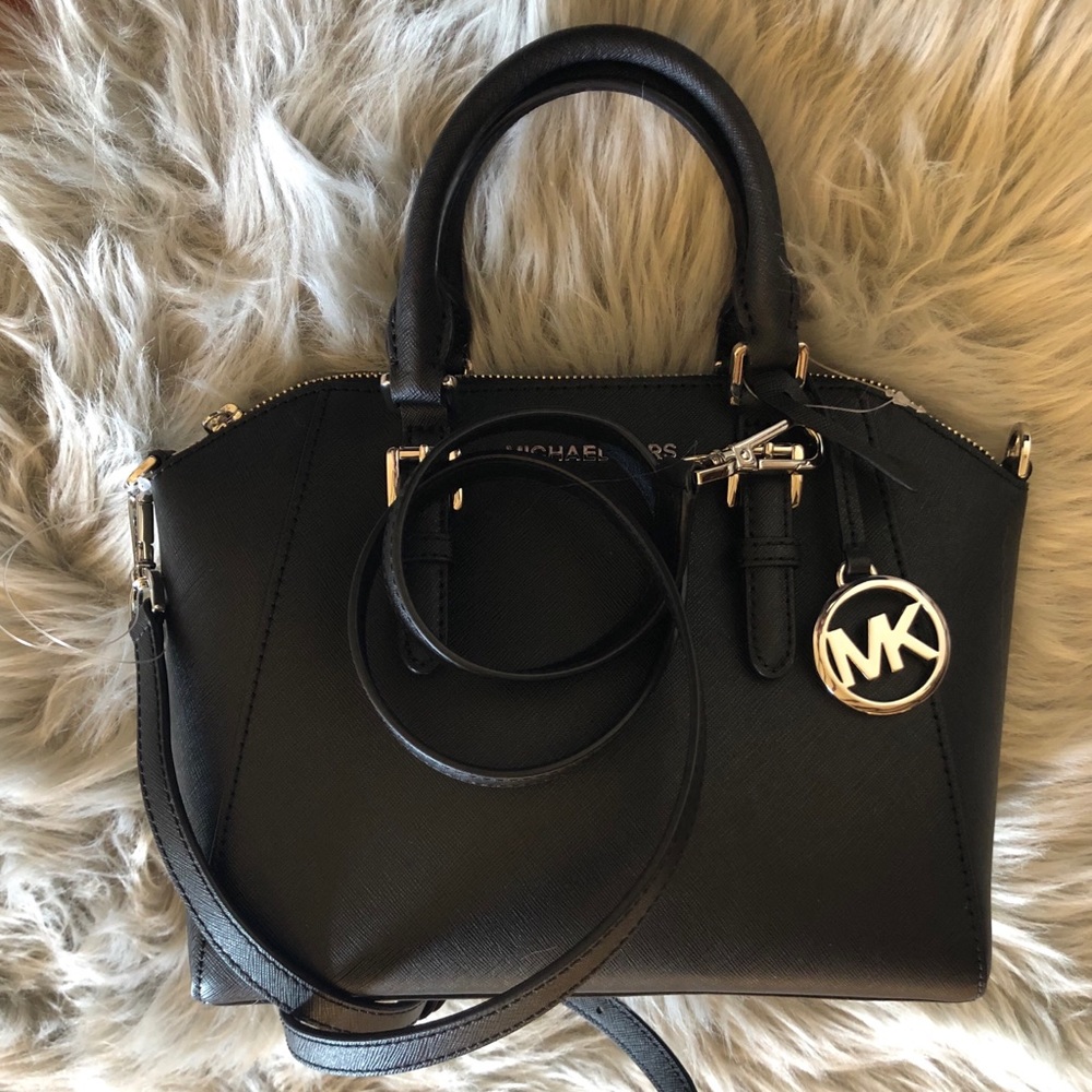 NWT Michael Kors md Ciara messenger handbag black - Picture 1 of 8